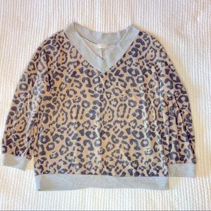 Leopard cozy sweatshirt